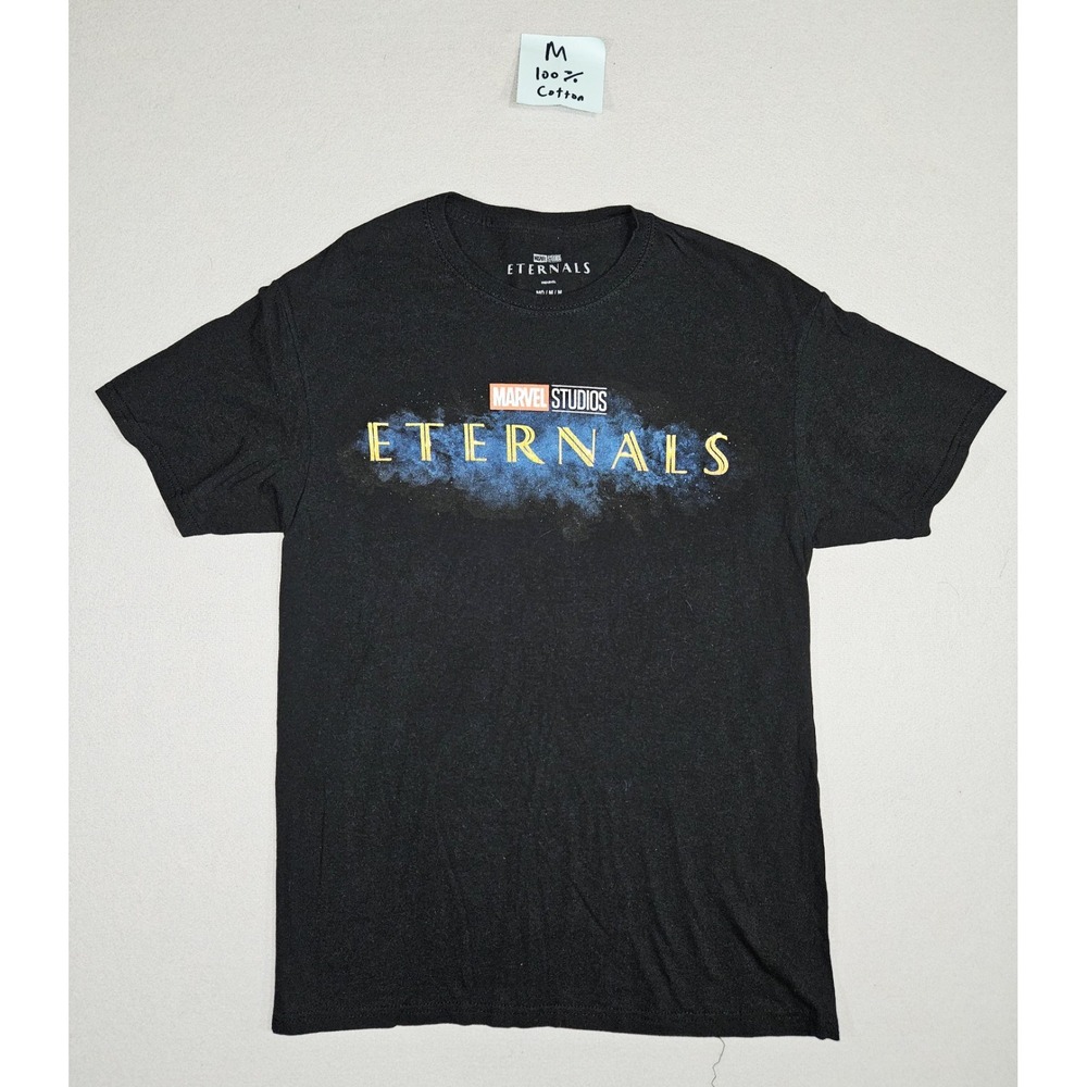 Marvel Studios Eternals Graphic T-Shirt Men's Medium Black Celestial Design Tee